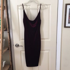 Velvet dress.